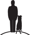 Stand With Me Person and Dog Icon